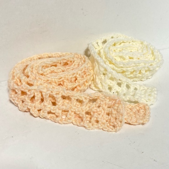 Crotchet Belt Boho Bohemian Gypsy Hippie Various Colors Handmade 42 in x 1.25 in - Picture 2 of 8